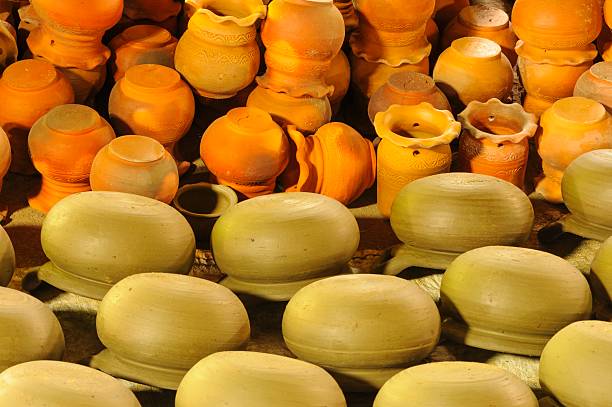 istock Handicraft pottery in Thailand. 452552935