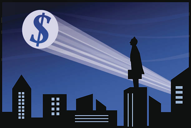 businessman superhero - 聚光照明 插圖 幅插畫檔、美工圖案、卡通及圖標