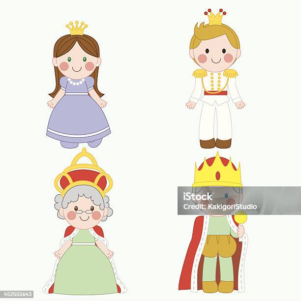 Royal Family Stock Illustration - Download Image Now - Cape - Garment, Queen - Royal Person, Child