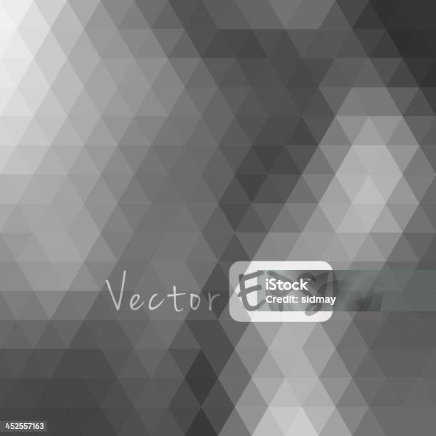 Gray And White Hexagon Pixelated Mosaic Background Stock Illustration - Download Image Now - Defocused, Grayscale, People