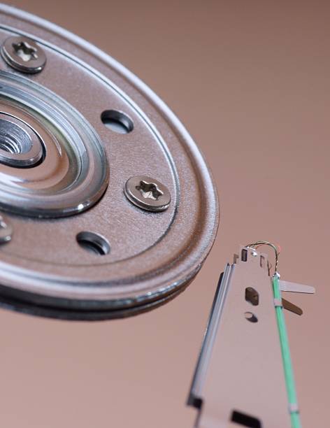 istock Detail of a magnetic computer hard disk 452558357