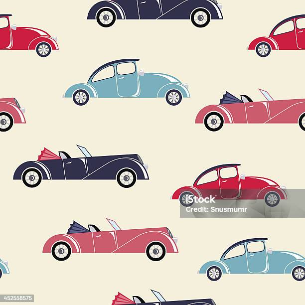 Retro Cars Seamless Pattern Stock Illustration - Download Image Now - Car, Art Deco, Old-fashioned