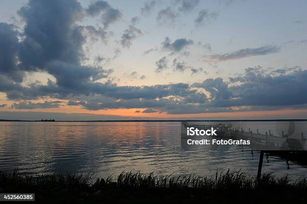 Sunset Over Lake Stock Photo - Download Image Now - Atmospheric Mood, Bridge - Built Structure, Cloud - Sky