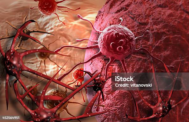 Photo libre de droit de Cellule Cancéreuse banque d'images et plus d'images libres de droit de Abdomen - Abdomen, Anatomie, Biologie