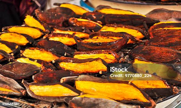 Foto de Banana Grelhado Em Ayutthaya Tailândia e mais fotos de stock de Alimentação Não-saudável