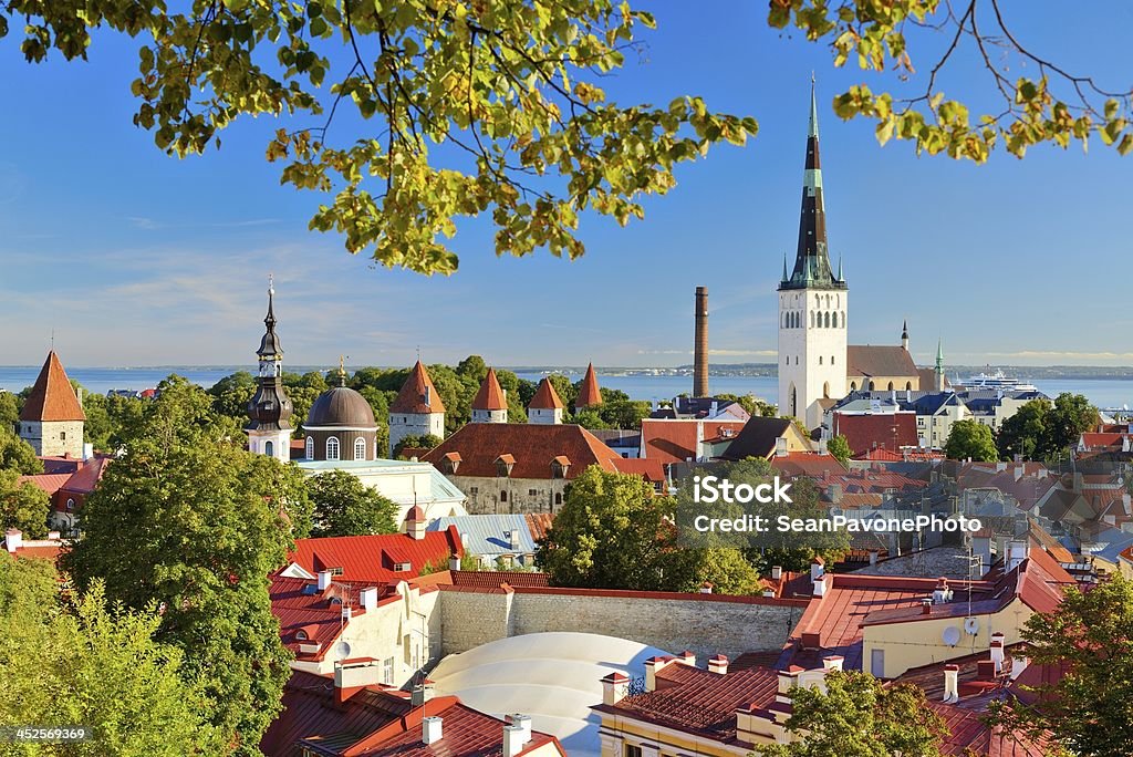 Tallinn Estonia Skyline Skyline of Tallinn, Estonia at the old city. Tallinn Stock Photo