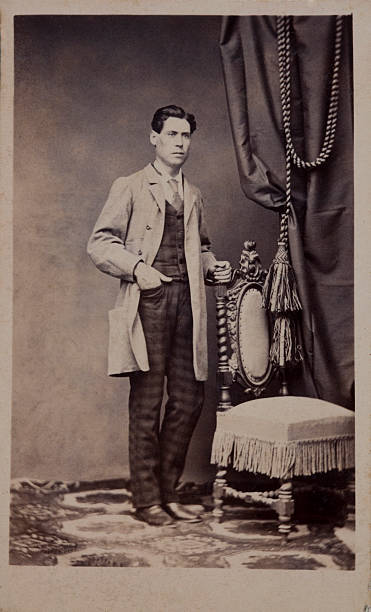 istock Portrait of a man old. Year 1884 452569653