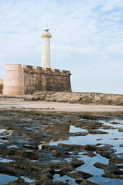 Lighthouse in Rabat stock photo