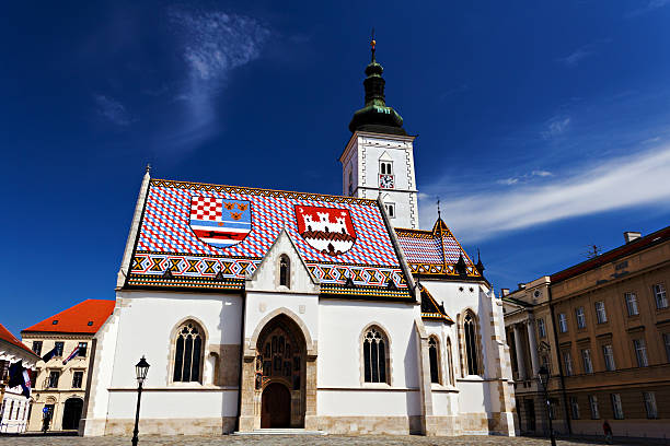 istock st. marko church, Zagreb, Croatia 452571347