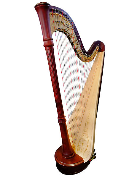 harp harp isolated under the white background harp stock pictures, royalty-free photos & images