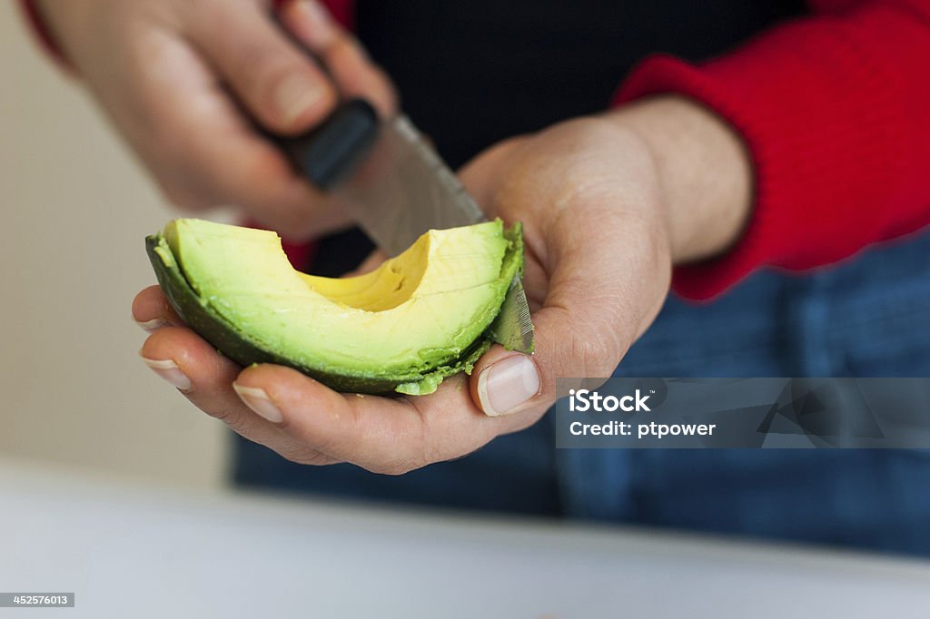 Salada verde e abacate - Foto de stock de Abacate royalty-free