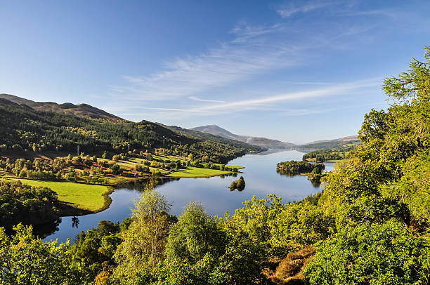 Queen's View at Loch Tummel - Scotland, UK stock photo