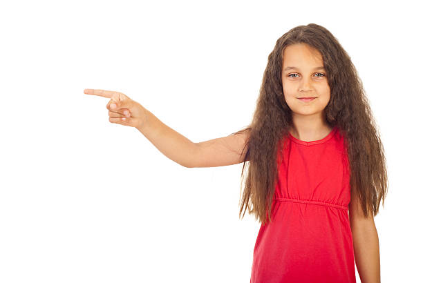 istock Girl pointing to a side 452591399