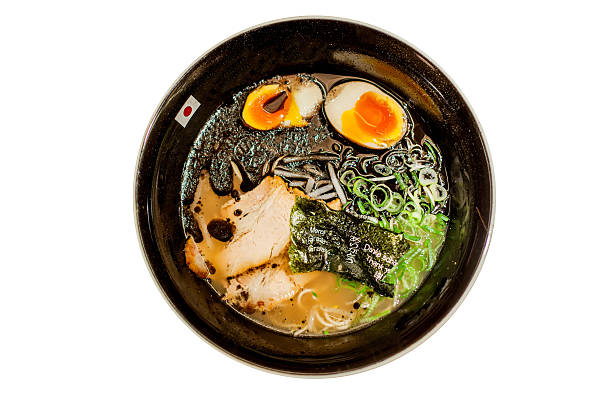 istock Pork Udon noodles with spring onion and seaweed 452593581