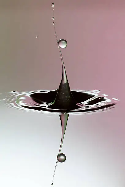 Drop of water on drop of water