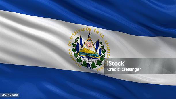 Flag Of El Salvador Stock Photo - Download Image Now - El Salvadoran Flag, Color Image, El Salvador