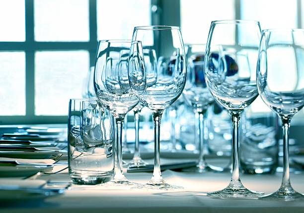 istock Group of crystal wineglasses. 452623079