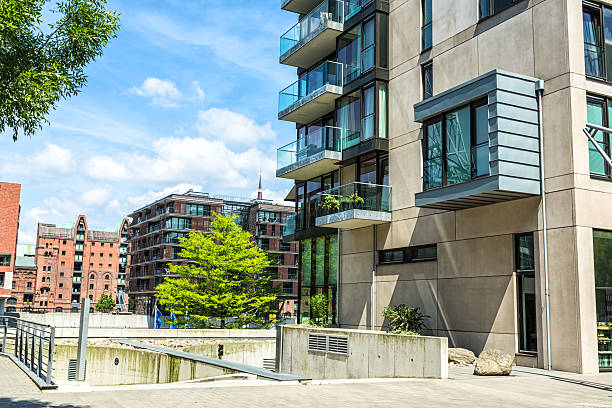 istock Luxury apartment houses in Hamburg 452623507