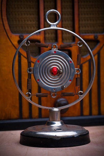 istock Ring Microphone with Vintage Radio 452630435