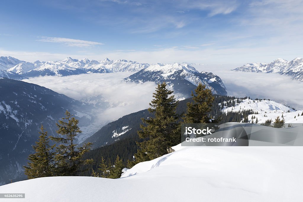 Winterlandscape Austria Montafon Austria Stock Photo