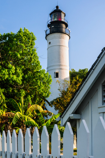 The lighthouse in Key West Florida.  The southernmost light in the United States.