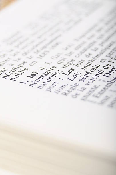 istock French dictionnary at word Law 452639823