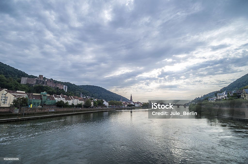 Heidelberg view of the old town of Heidelberg with the castle Heidelberg - Germany Stock Photo