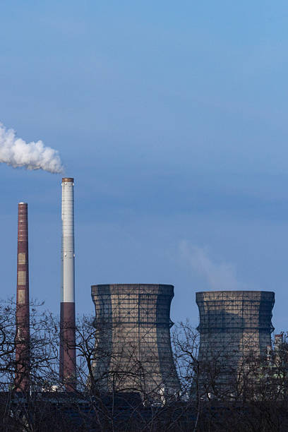 istock Chimneys of a factory 452651781