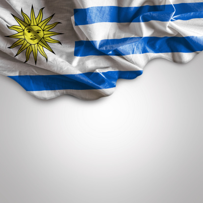 Waving Flag of Uruguay, Latin America