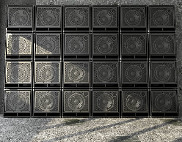 istock Wall of guitar amps 452655733