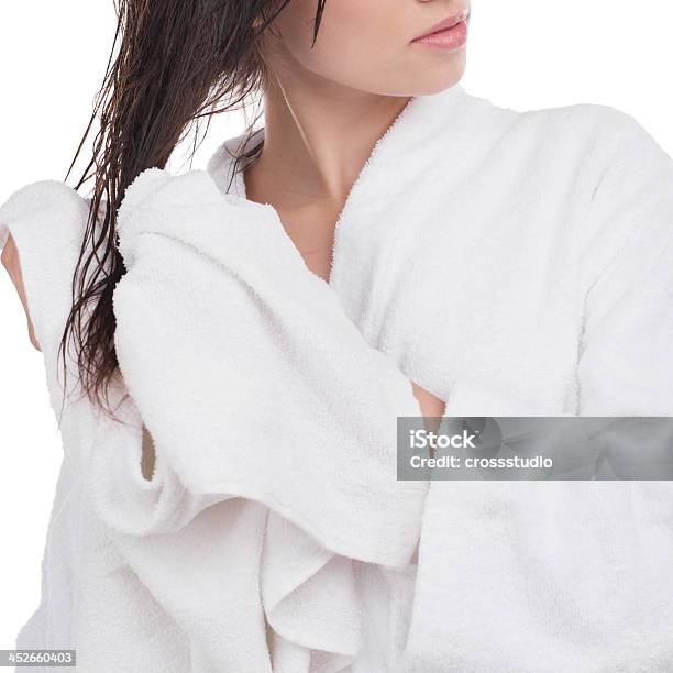 Girl After Shower Stock Photo - Download Image Now - Wet Hair, Towel, One Woman Only