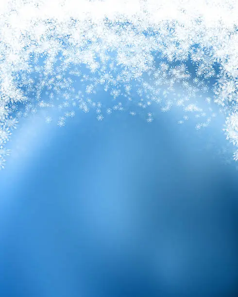 Decorative Christmas background with snowflakes