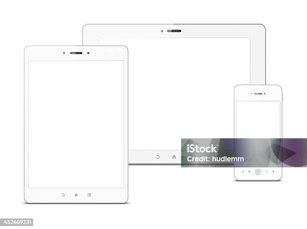 Digitale Tabletpc Und Smartphones Stockfoto und mehr Bilder von Computer - Computer, Freisteller – Neutraler Hintergrund, Tablet PC