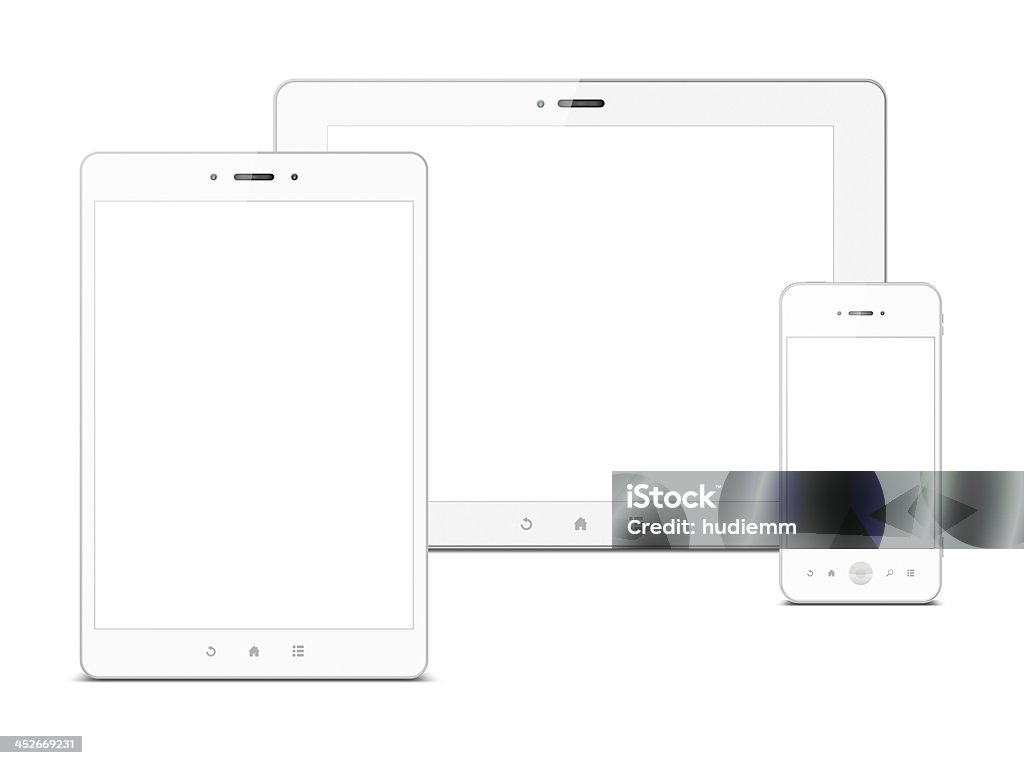 Tablet PC e smartphone - Foto de stock de A caminho royalty-free