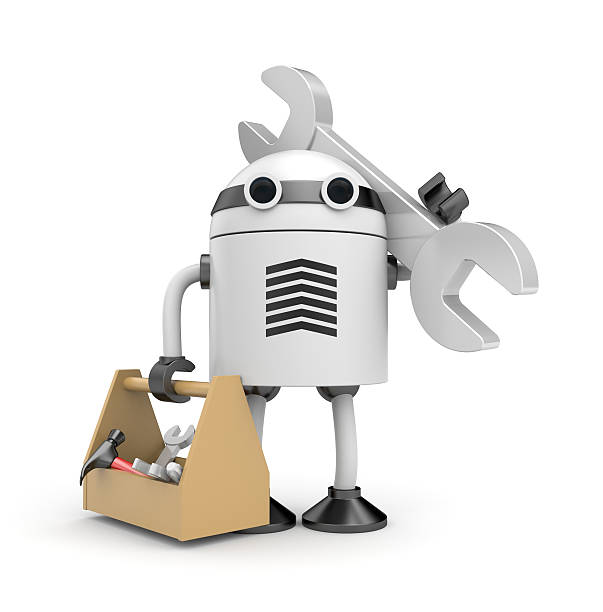 ロボット労働者 - patchplug ストックフォトと画像