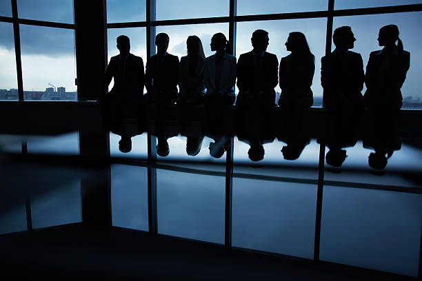 istock Row of business partners 452676013