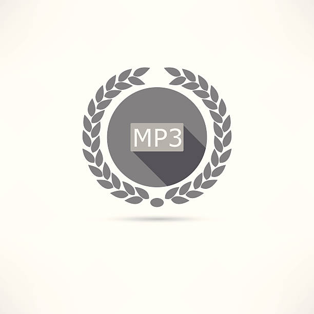 mp3-icon - dvd writer stock illustrations