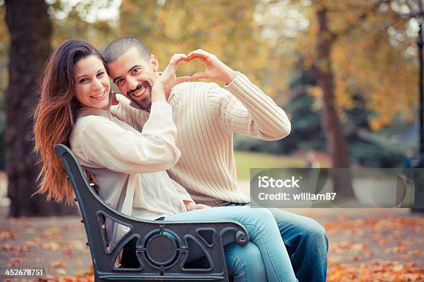 Lovely Couple At Hyde Park In London Stock Photo - Download Image Now - Adult, Adults Only, Autumn