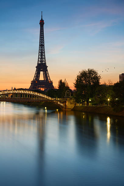 istock Eiffel tower at sunrise, Paris. France. 452680665
