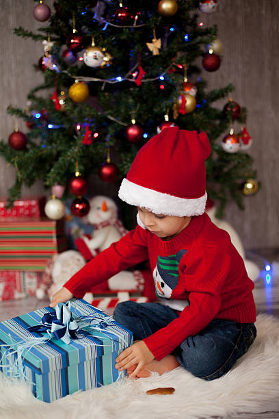 istock Christmas portrait of a boy 452683711