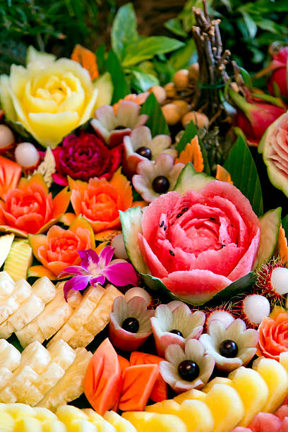 istock Carving fruits decoration 452685275