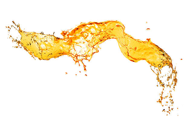 orange agua splash aislado en blanco - splashing orange fruit water fotografías e imágenes de stock
