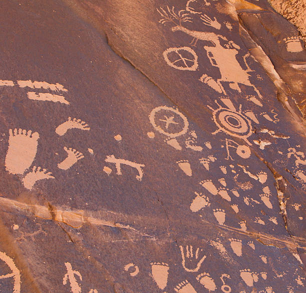 istock Ancient Petroglyphs from the desert Southwest USA 452688599
