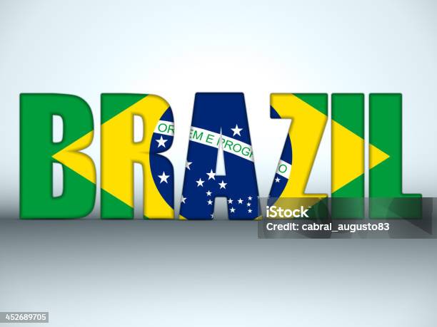 브라질 2014 편지들이 브라질리안 플래깅 브라질에 대한 스톡 벡터 아트 및 기타 이미지 - 브라질, 2014년, 개념