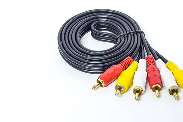 istock audio video cable RCA to 3.5mm jack 452690337