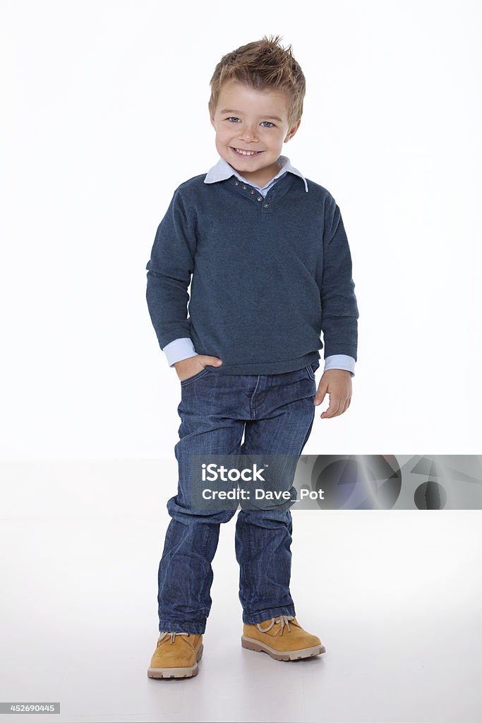 Junge lächelnd Kind Wünsche willkommen - Lizenzfrei Aussuchen Stock-Foto