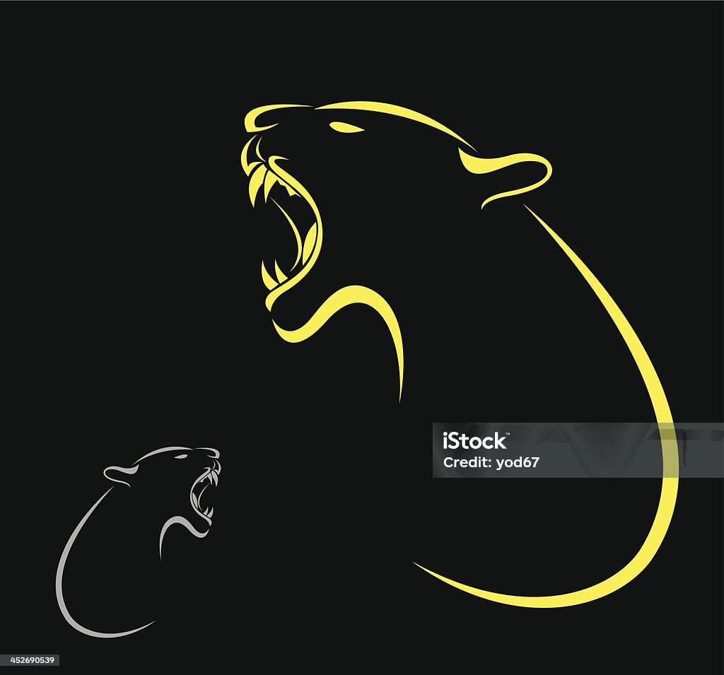 Vector image of an tiger Vector image of an tiger on black background Abstract stock vector