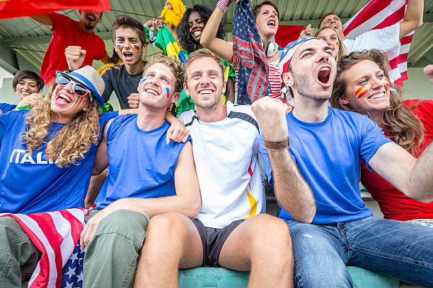 istock Supporters from Multiple Countries at Stadium All Together 452691251