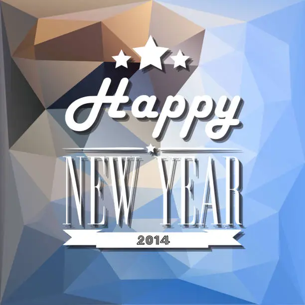 Vector illustration of Happy New Year design. Vector illustration