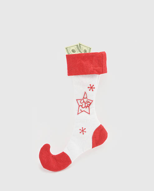 istock Christmas Stocking One Hundred Dollars 452693135